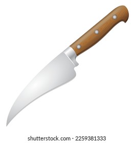 Ilustración de objetos de cuchillo para pelar