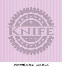 Knife pink emblem