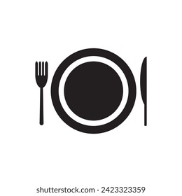 diseño del logotipo de ilustración del vector de la cuchara de chapa