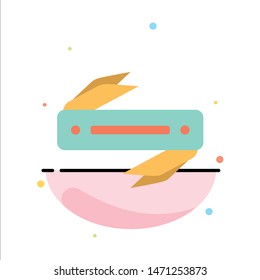 Knife, Razor, Sharp, Blade Abstract Flat Color Icon Template. Vector Icon Template background