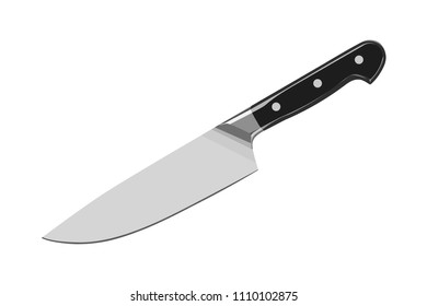knife realistic vector illustration isolated no background