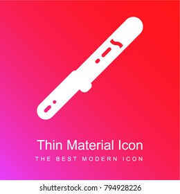 Knife red and pink gradient material white icon minimal design