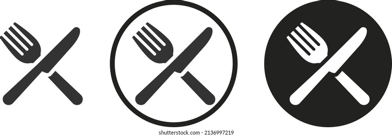 Knife And Rehearsal Icon . Web Icon Set .vector Illustration