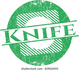 Sello de goma de Cuchillo con textura gruesa