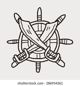 knife and Rudder doodle