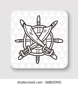 knife and Rudder doodle