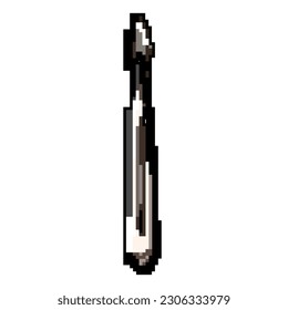 knife scalpel surgery game pixel art retro vector. bit knife scalpel surgery. old vintage illustration