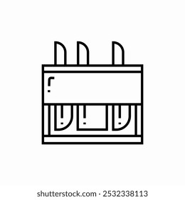 knife set icon sign vector