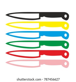 knife set icon symbol sign isolated vector design element kitchen tool for web and print