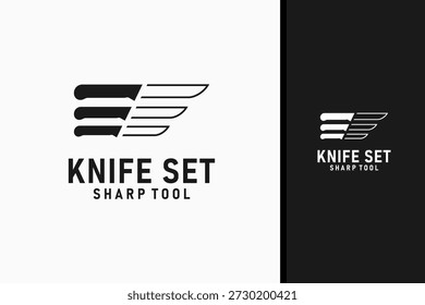 Knife set logo symbol icon design