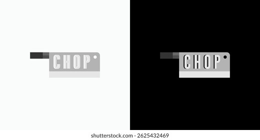 Knife shape vector logo design with modern, simple, clean and abstract style. Icon for business, cooking and personal branding.
