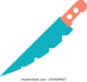 knife sharp trendy icon on white background for web graphic