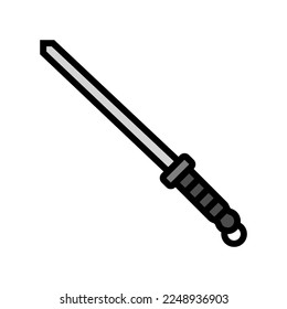 knife sharpener color icon vector. knife sharpener sign. isolated symbol illustration