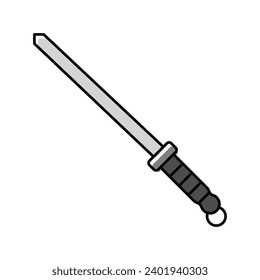 knife sharpener color icon vector. knife sharpener sign. isolated symbol illustration