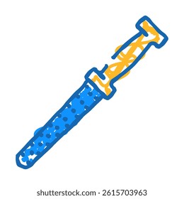knife sharpener doodle icon sketch vector. knife sharpener sign. isolated symbol illustration