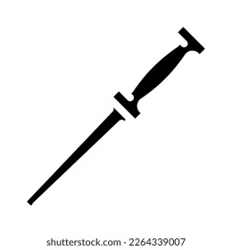knife sharpener glyph icon vector. knife sharpener sign. isolated symbol illustration