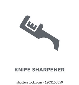 knife sharpener icon. knife sharpener design concept from Kitchen collection. Simple element vector illustration on white background.