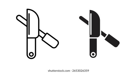 Knife sharpener icon Logo Design Vector Template Illustration