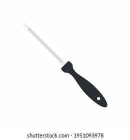 Knife sharpener icon in trendy flat style isolated on white background. Cooking equipment in cartoon style. Chef and restaurant, kitchen concept. Flat vector cartoon design element