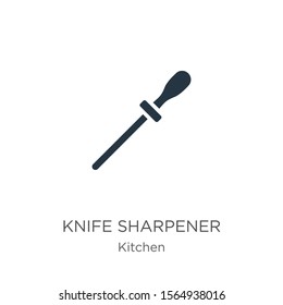 Knife sharpener icon vector. Trendy flat knife sharpener icon from kitchen collection isolated on white background. Vector illustration can be used for web and mobile graphic design, logo, eps10