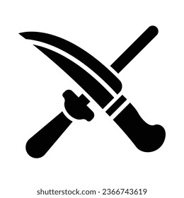 Knife Sharpener Vector Glyph Icon For Personal And Commercial Use.
