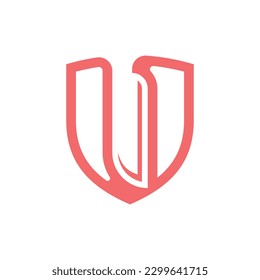 Protector de línea moderna y sencillo logotipo creativo
