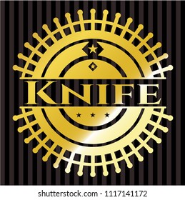 Knife shiny badge