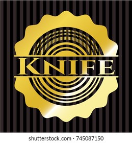 Knife shiny badge