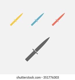 Knife sign icon.