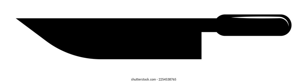 Knife silhouette icon. Cooking utensils. Vector.