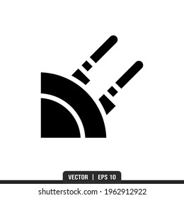 Knife Silhouette icon vector, illustration logo template in trendy style. Suitable for many purposes.