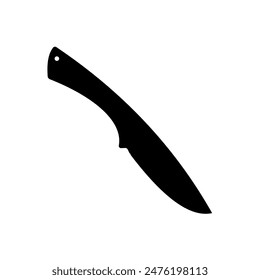 Knife silhouette. Military knife, tactical knife, hunting knife - vector illustration