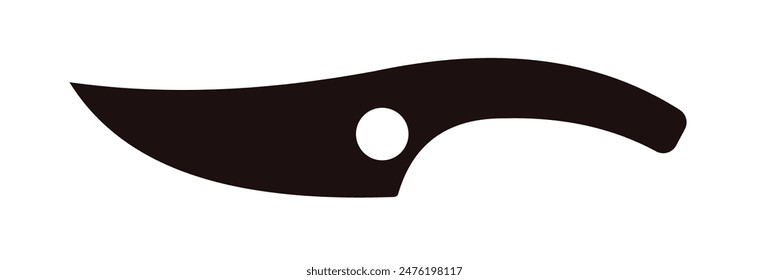 Knife silhouette. Military knife, tactical knife, hunting knife - vector illustration