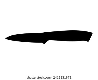 Messer Silhouette, Vektorgrafik, weißer Hintergrund