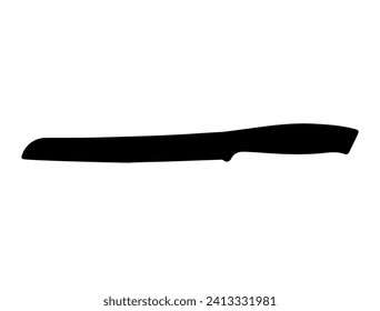 Messer Silhouette, Vektorgrafik, weißer Hintergrund