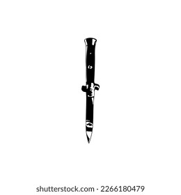 knife silhouette vector illustration concept