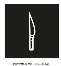 knife simple shapes vector icon