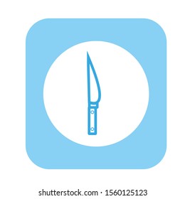 knife simple shapes vector icon