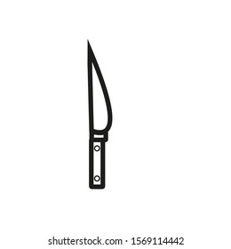 knife simple shapes vector icon