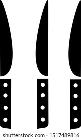 Knife SImple Vector Design Black
