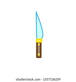 knife simple vector icon shape.