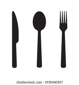 Knife spoon and fork icon