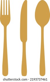 knife spoon fork set silhouette vector illustration knife silhouette spoon silhouette fork silhouette