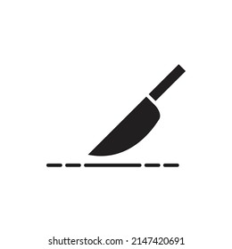 knife surgery vector silhouette for website symbol icon