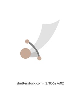 Knife, sword icon. Simple color vector elements of pirate icons for ui and ux, website or mobile application