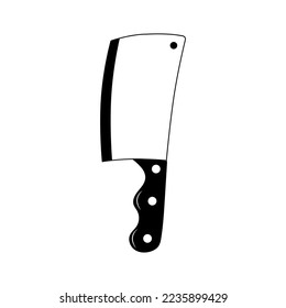 Knife tattoo in y2k, 1990s, 2000s style. Emo goth element design. Old school tattoo. Vector illustration