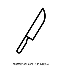 knife thin line vector icon