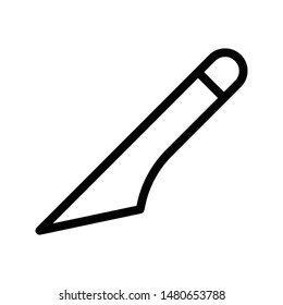 knife thin line vector icon