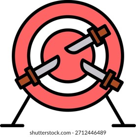 Vector de diseño de iconos Nuevos de lanzamiento de cuchillo