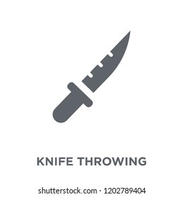 Knife Throwing icon. Knife Throwing design concept from Circus collection. Simple element vector illustration on white background.